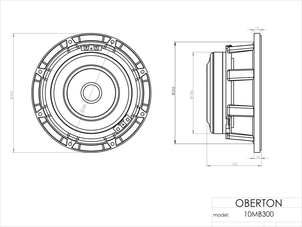 Oberton 10MB300 Midbass Hoparlör